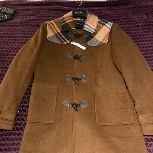 Brand New Paisley & Gray Long Winter Coat in a Size:Medium. Color:Cognac